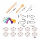 Set bucatarie copii 26 piese, sort dinozaur, manusa cuptor, multicolor