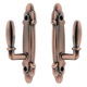Set 2 carlige metalice pentru perdele, rosu, 1 pereche