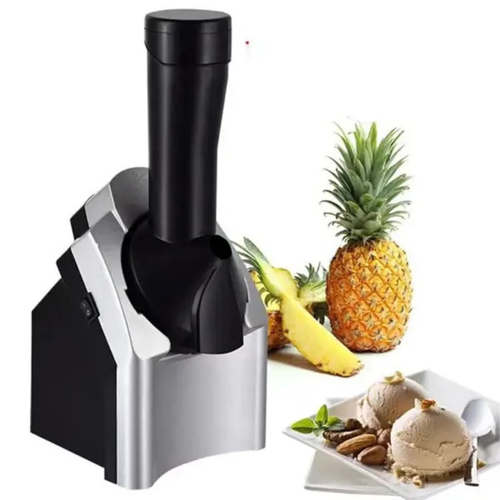 Aparat inghetata fructe congelate 200W argintiu BPA-free