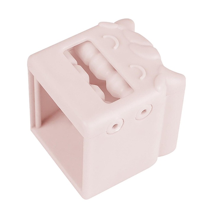 Curatator seminte pepene automat set 4 piese plastic roz albastru 4.5x4.6x4.8cm
