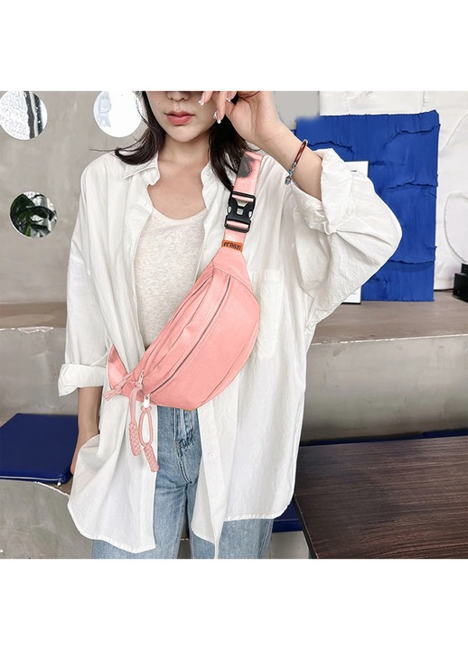 Rucsac panza YANYXR roz 32x15x11cm usor multifunctional