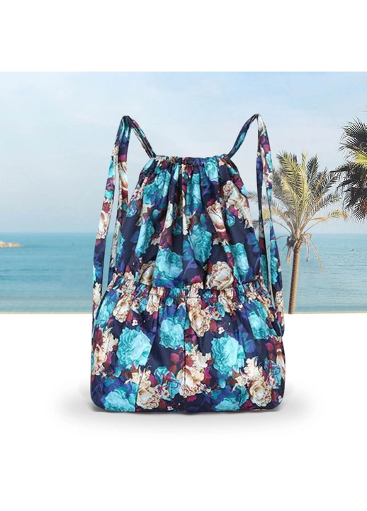 Rucsac pliabil YANYXR capacitate mare separare umed-uscat albastru 35x15x50cm