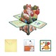 Felicitare muzicala Craciun YANYXR brad albastru lumina LED 7x7.9x19cm