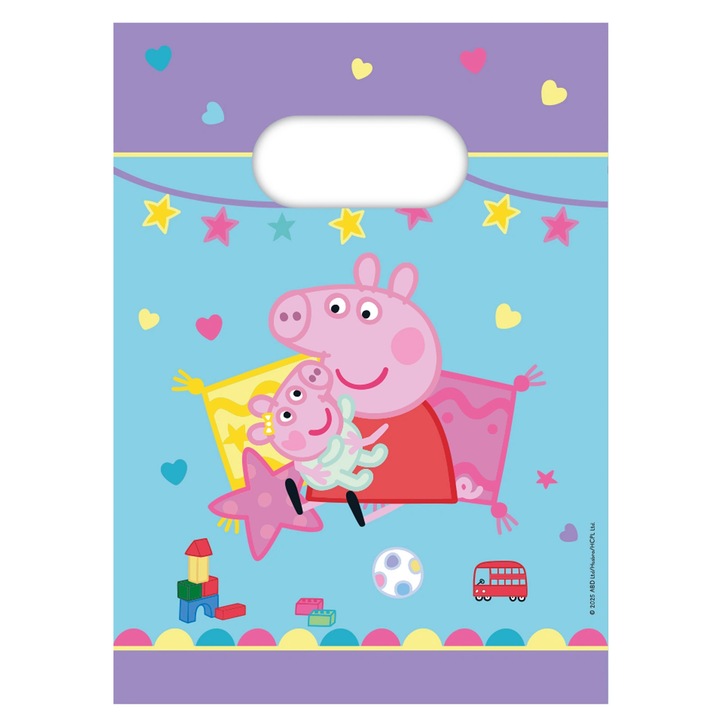 Pungi hartie Procos Peppa Pig set 4 multicolor 16x22cm