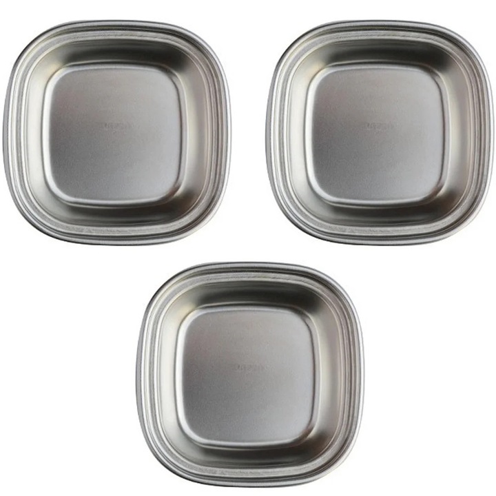 Boluri sosuri inox YANYXR set 4 compartimente multicolor 10x10x3cm