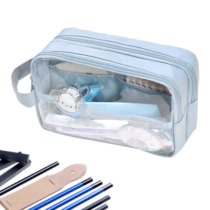 Penar YANYXR transparent albastru deschis 30x10cm