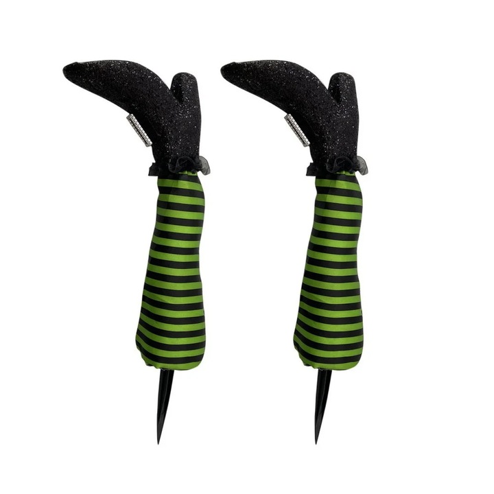 Decor picior vrajitoare YANYXR verde 1 pereche 30x10cm