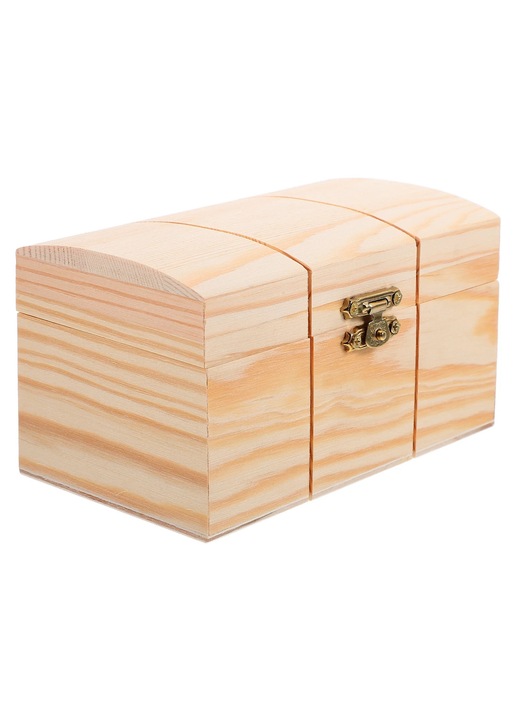 Cutie bijuterii YANYXR lemn 13.7x8.4x7.5cm maro
