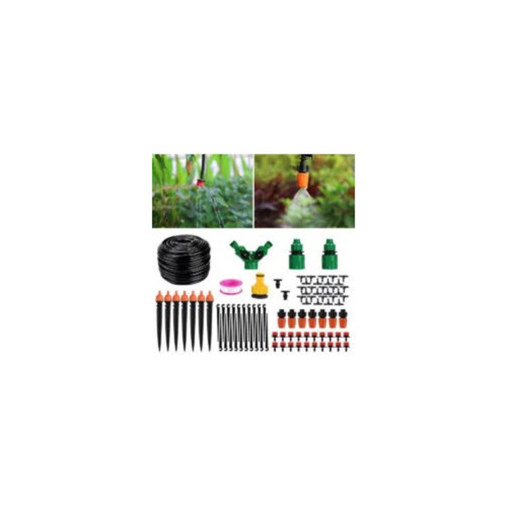 Sistem irigare gradina 40m kit automat reglabil multicolor