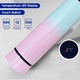 Sticla Apa YANYXR, Izolatie Vid dublu, Afisaj LED Temperatura, Roz, 500ml