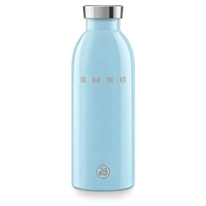 Sticla termoizolanta Smeg, otel inoxidabil, albastru deschis, 500 ml