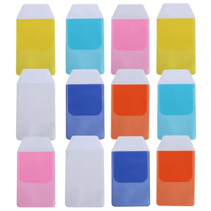 Set 12 penare PVC multicolor 15.5x8.5x0.1cm portabile