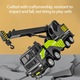 Vehicul de constructie, excavator verde, 17x13x5cm, pentru copii 3+ ani