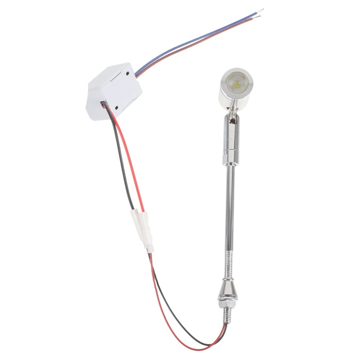 Spot LED YANYXR, aluminiu, alb rece, argintiu, 14x3x1.7cm