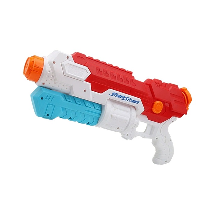 Pistol cu apa, capacitate mare, presiune inalta, multicolor, 25x15x5cm