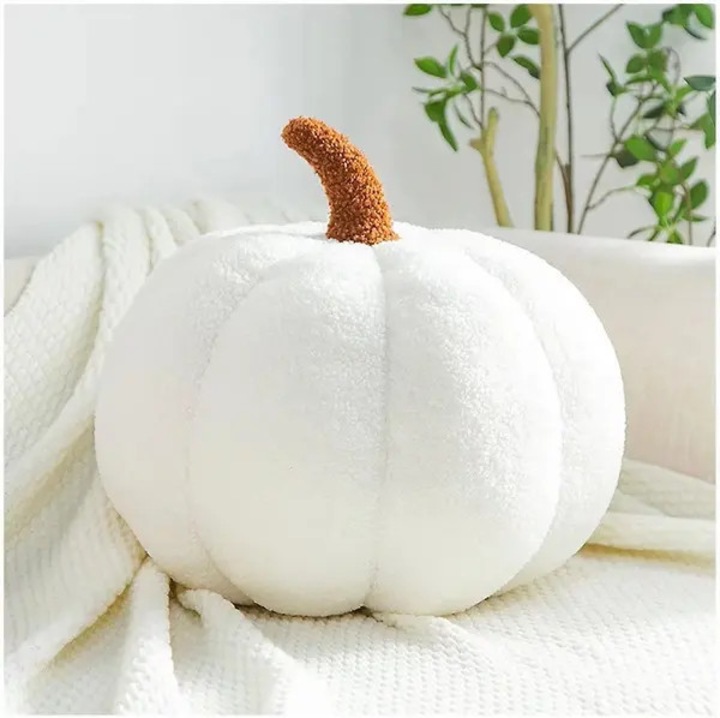 Perna decorativa dovleac alb 35cm