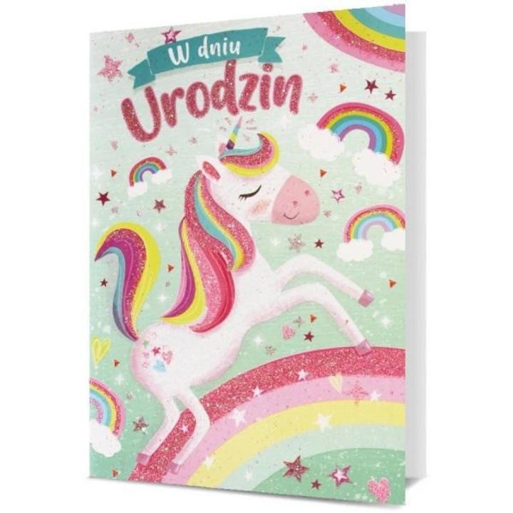 Felicitare Pan Dragon Karnet Urodziny cu plic decorat
