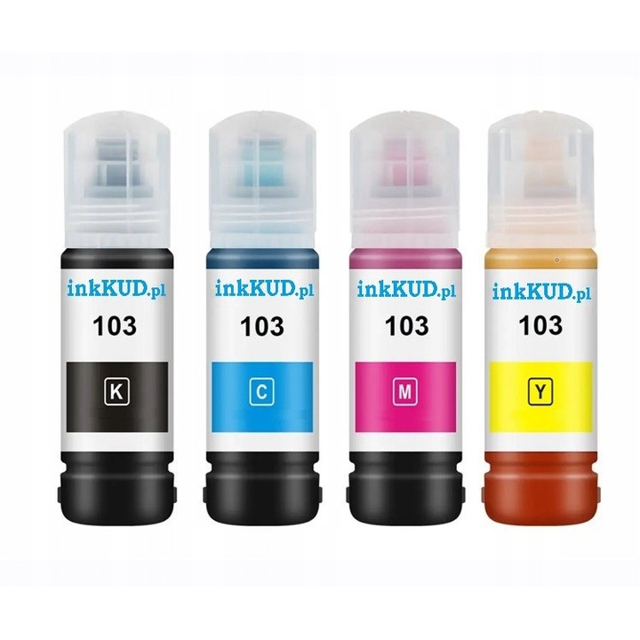 Epson 103 COK4CZJ0R kompatibilis tintakészlet, fekete/cián/magenta/sárga, 4 x 65 ml, kompatibilis az Epson EcoTank L sorozatú nyomtatókkal