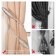 Set 2 cleme pentru perdele, cristal, alb, flexibil, 30x5cm