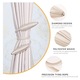 Set 2 cleme pentru perdele, cristal, alb, flexibil, 30x5cm