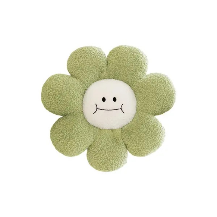 Perna decorativa floare, 40x40cm, plus moale, alb galben