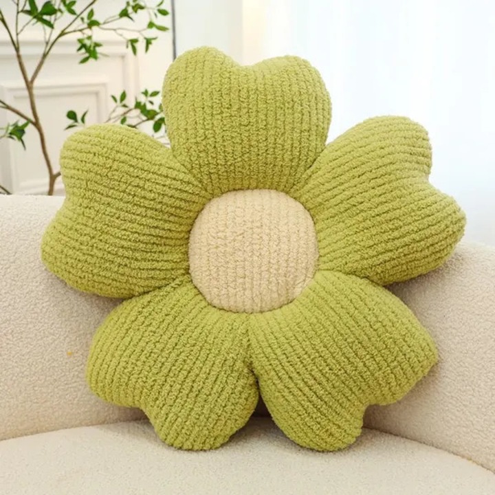 Perna decorativa floare margareta roz 50x50cm