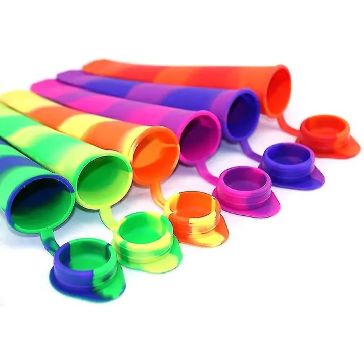 Set 6 forme silicon pentru inghetata multicolor 20x7.87cm