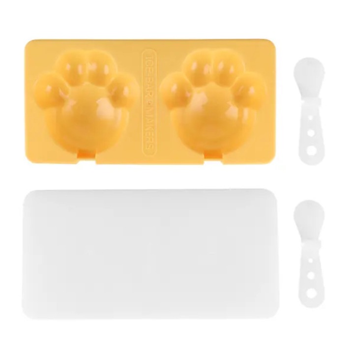 Forma inghetata DIY, 20.3x10x3cm, galben sau cafea, set 4 piese