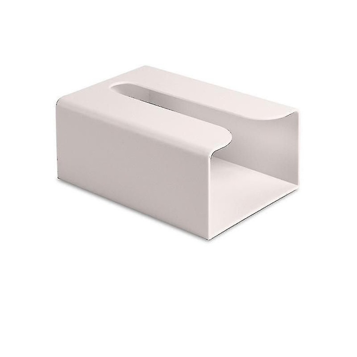 Suport servetele perete, material ABS, fara gauri, 19x13.5x8.3cm