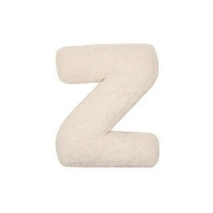 Perna decorativa litera Z, alb-negru, 40x40cm