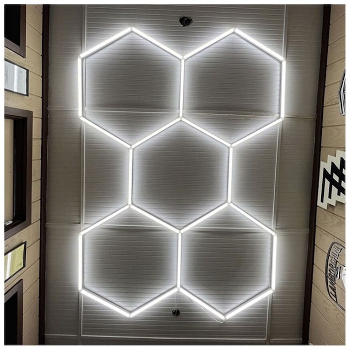 KIT 5 Hexagoane LED Honeycomb T5 144W TUB 440MM