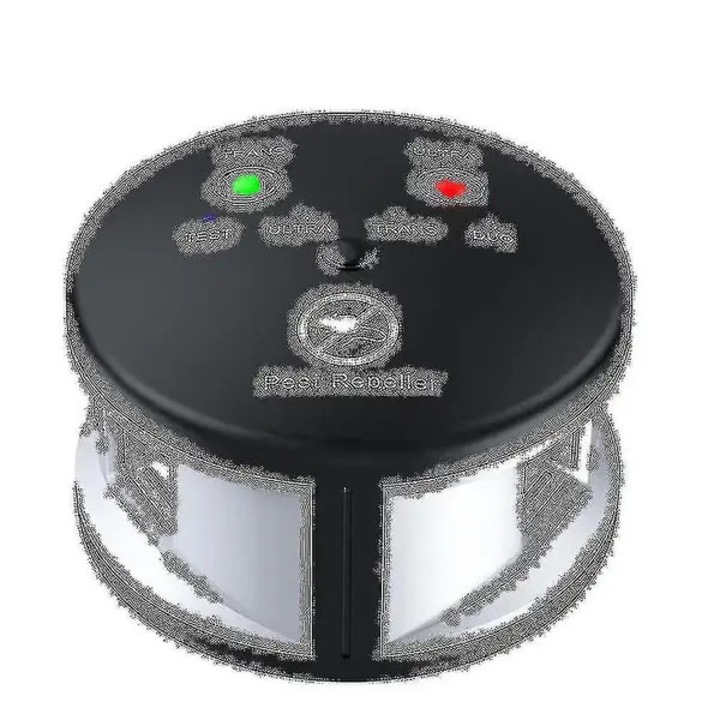 Aparat repelent soareci cu ultrasunete si unde presiune 360 grade, multifunctional, alb