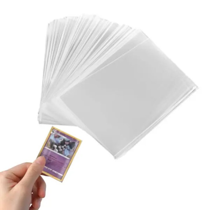 Set 100 huse plastic pentru carti colectie, transparent, 66x91mm