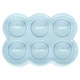 Forma de inghetata din silicon cu 6 modele, albastru, 20x12cm