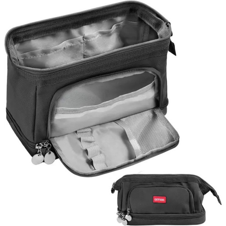 Penar multifunctional mare capacitate negru 22x10x5cm