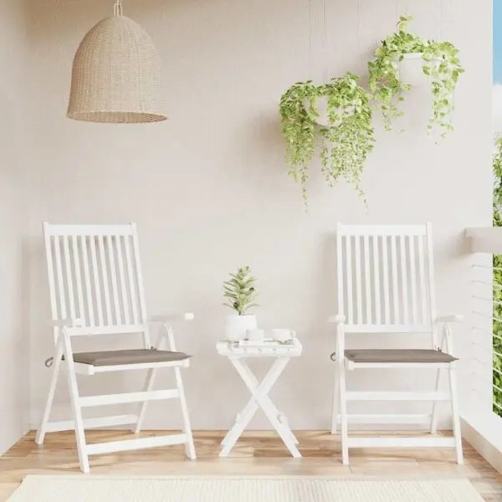 Set 2 perne scaun, 50x50x4cm, Oxford, taupe, rezistente apa