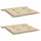 Set 2 perne scaun, 40x40x4cm, bej, material Oxford, spuma moale