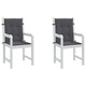 Set 4 perne scaun si spatar, Oxford, antracit, 50x40x3cm si 60x50x3cm
