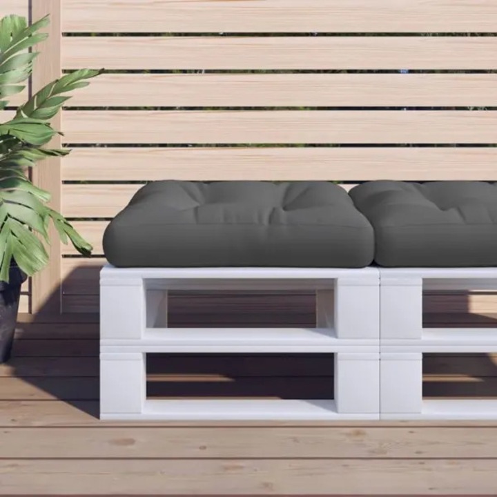 Perna pentru scaun 50x50x10 cm gri, poliester, rezistenta la intemperii