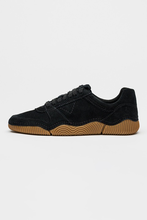 Clarks, Велурени маратонки Sharpham, Избеляло черно