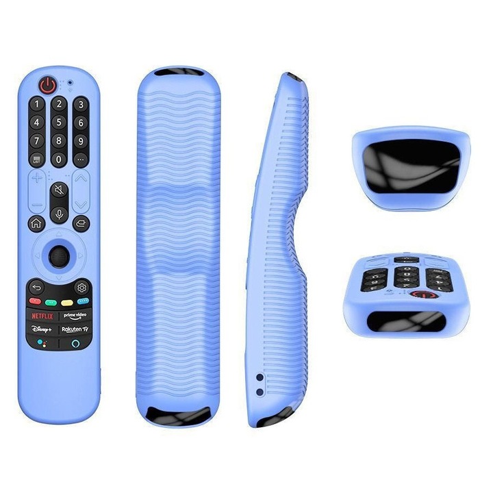 Husa silicon pentru telecomanda TV, albastru deschis