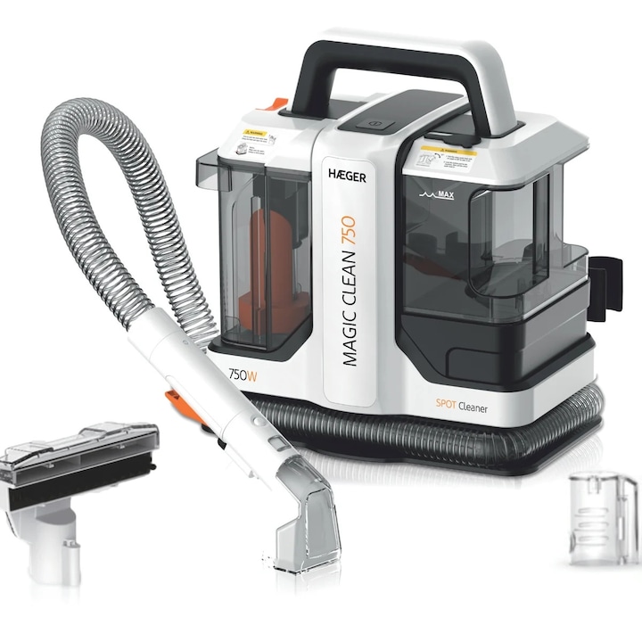 Aspirator vertical 2in1 Dual Force Rowenta RH6737WH, 100W, 18V, autonomie 45 min, 2 viteze, recipient 0.6L, pliabil, alb