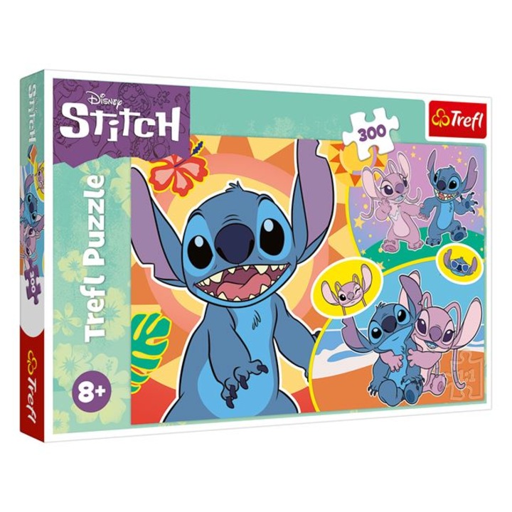 Пъзел Lilo, Stitch (300 части) - Trefl, Класически, 300 части, Хартия, 60x40 см, Многоцветен