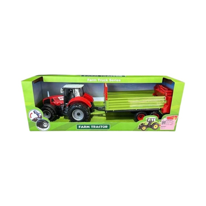 Tractor de jucarie Tradesor 55x14x16cm, pentru copii 3+ ani