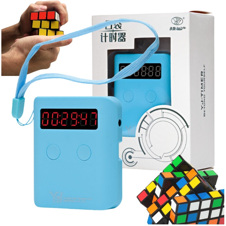 Zsebidőzítő Rubik-kockák kirakásához, pontos, karácsonyi ajándék