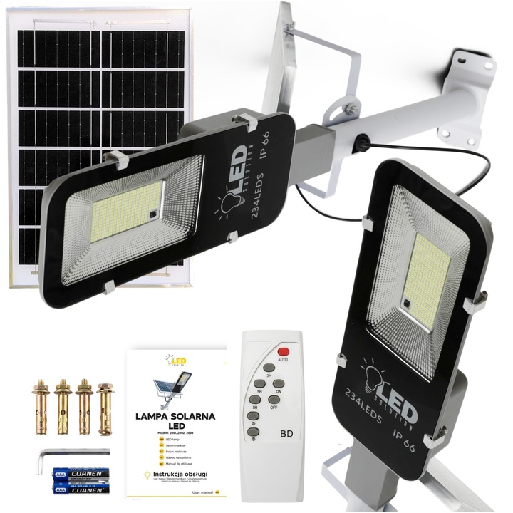 LED MEGOLDÁS - Napelemes utcai lámpa - 1200