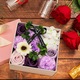 Set sapun trandafir YANYXR, decorativ, 15x15x8cm, cutie cadou