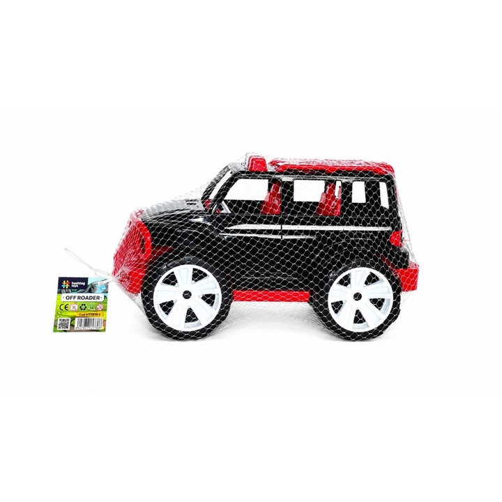Jeep Off-Roader Játékautó Fekete-piros 32cm