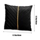 Husa perna decorativa YANYXR catifea negru 45x45x0.5cm