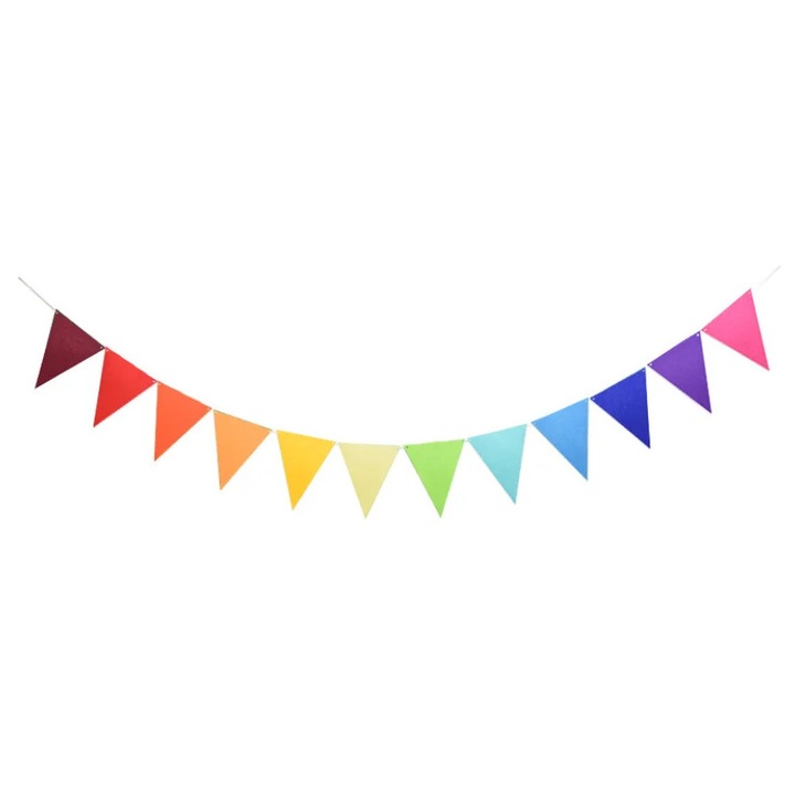 Bannere decorative YANYXR set 3 piese multicolor fetru 30x15cm